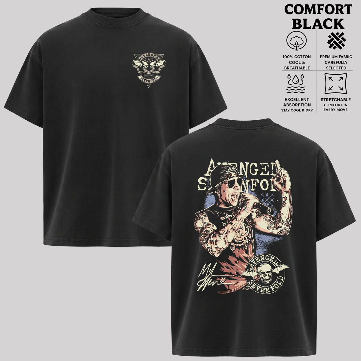 A7X Avenged Sevenfold heavy metal band T-shirt & Hoodie