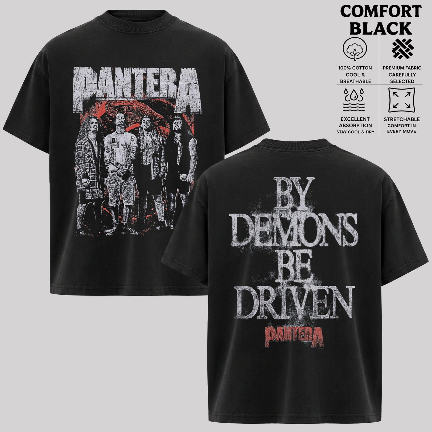 Pantera By Demons Be Driven Graphic T-Shirt & Hoodie