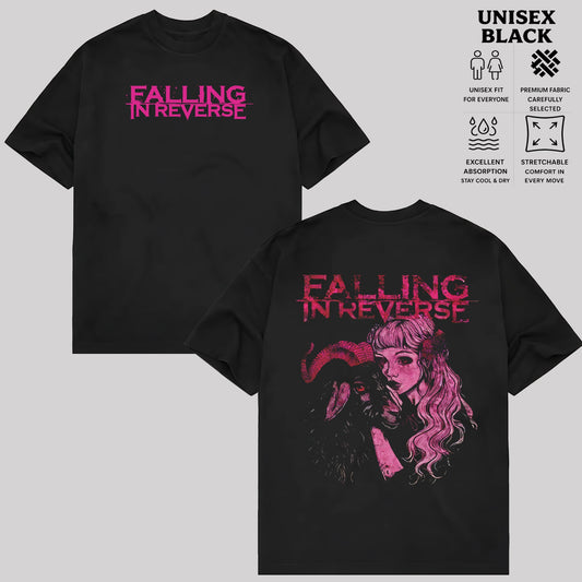 Retro Falling In Reverse T-Shirt - 2 Sided Rock Tee shirt & hoodie