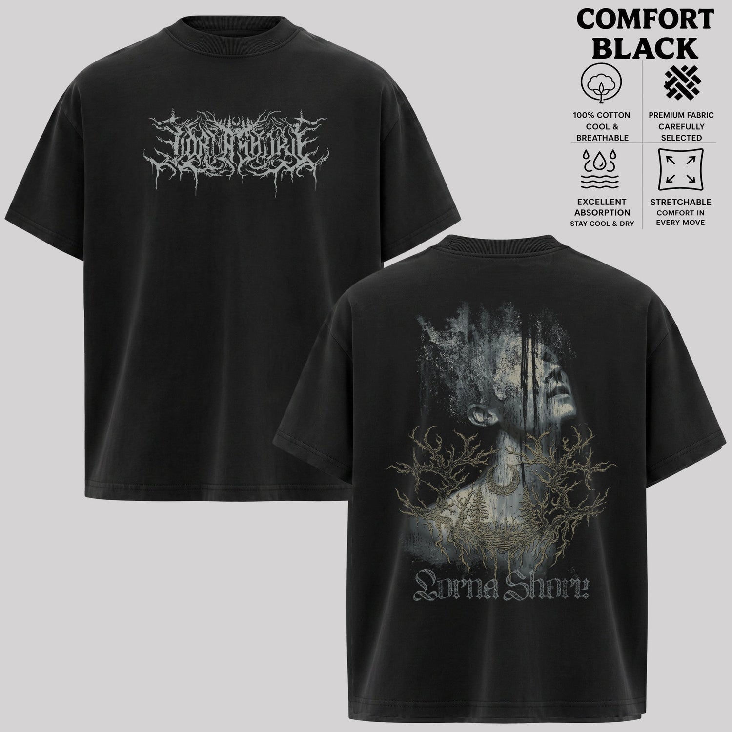 Lorna Shore Dark Portrait Graphic T-Shirt & Hoodie