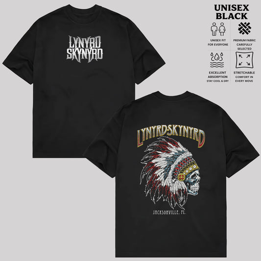 Retro Vintage Lynyrd Skynyrd Indian Skeleton T-Shirt, Lynyrd Skynyrd T-Shirt & Hoodie
