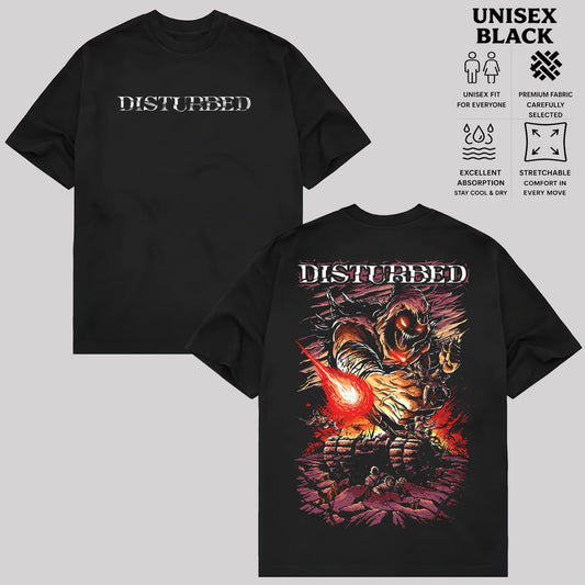 Disturbed Shirt, Vintage Rock Music T-Shirt & Hoodie, Retro Graphic Tee & Hoodie