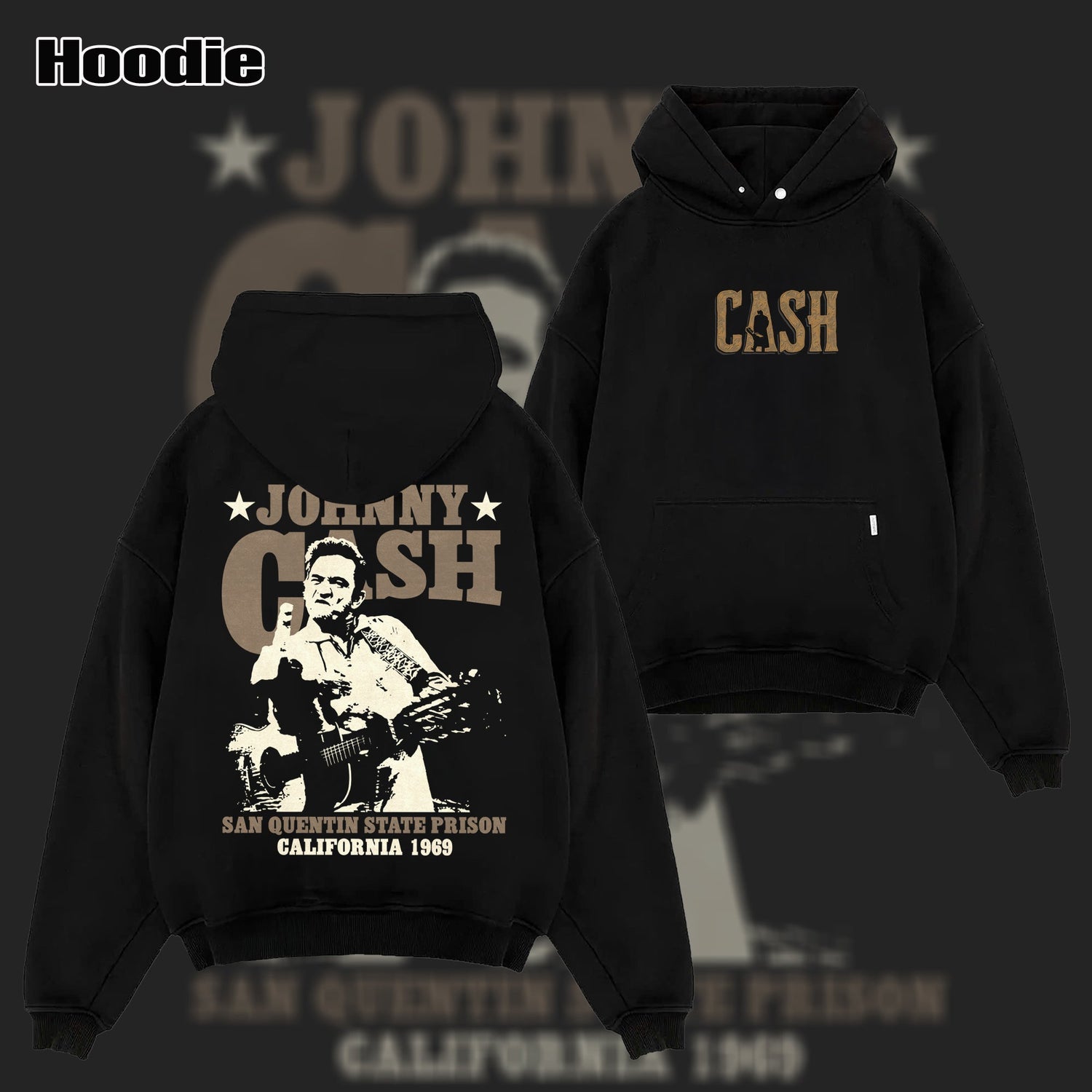 Vintage Johnny Cash San Quentin State Prison 1969 Shirt & Hoodie