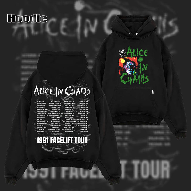 Retro Alice In Chains Facelift 1991 Tour t-shirt & Hoodie