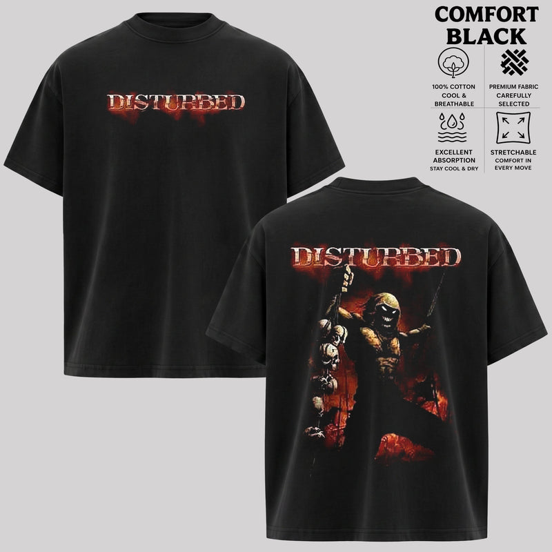Disturbed Shirt, Vintage Rock Music T-Shirt & Hoodie, Retro Graphic Tee & Hoodie