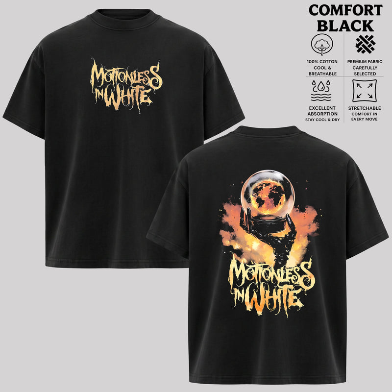 Retro Motionless In White Scoring The End Of The World T-shirt , MIW T-Shirt & Hoodie