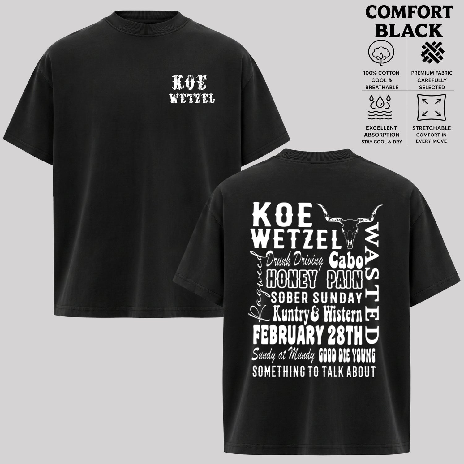 Koe Wetzel Vintage Country Music T-Shirt & Hoodie