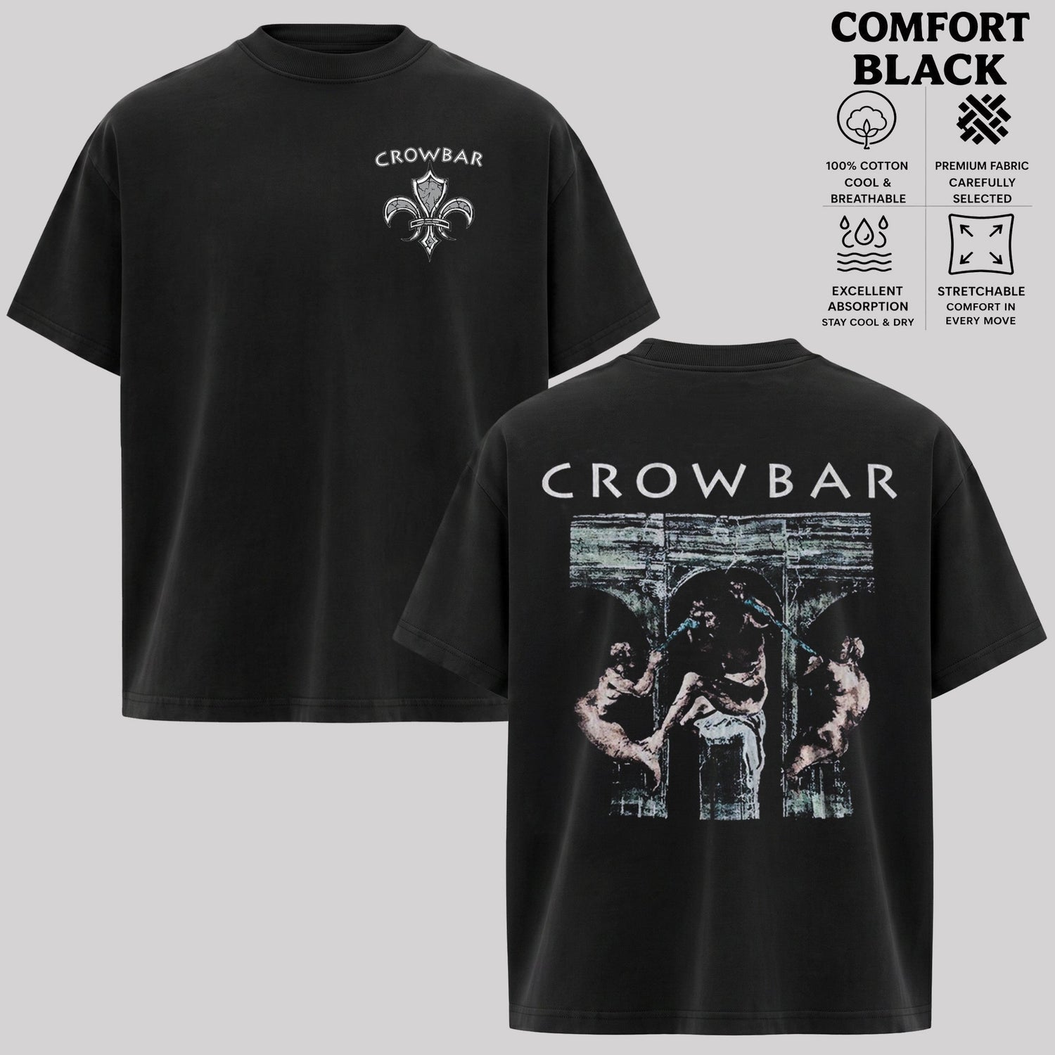 Crowbar Gothic Figure Graphic T-Shirt & Hoodie