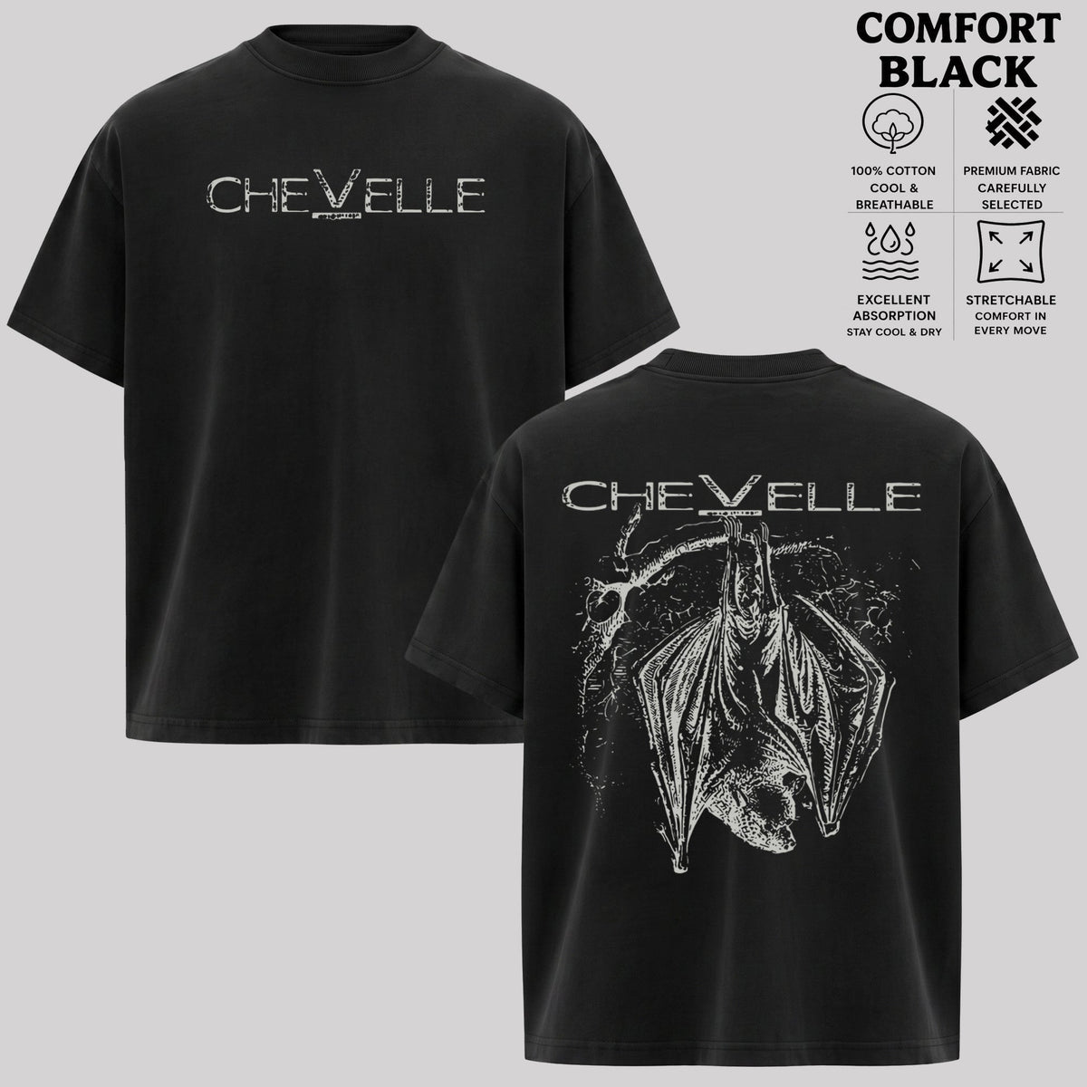 Chevelle Vintage Bat Graphic T-Shirt & Hoodie