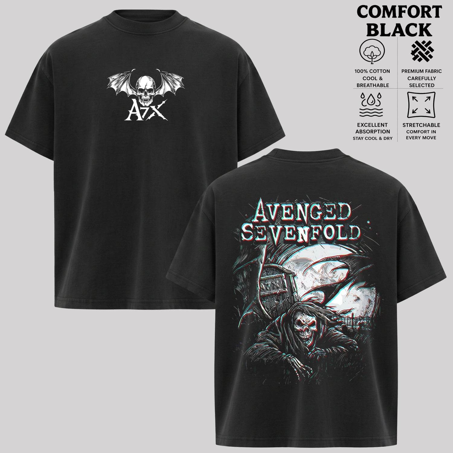 Avenged Sevenfold The Nightmare Is Red Tour T-shirt & Hoodie
