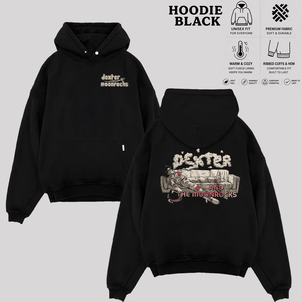 Dexter and The Moonrocks T-Shirt, Vintage Rock Band Shirt & Hoodie