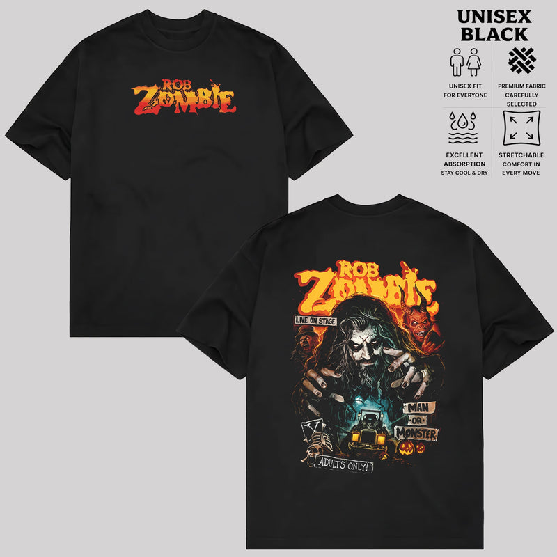 Vintage Rare Rob Zombie Band Man or Monster T-shirt & Hoodie