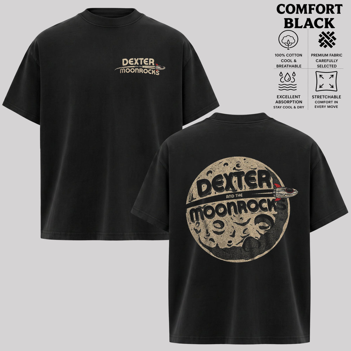 Dexter and The Moonrocks T-Shirt, Vintage Rock Band Shirt & Hoodie