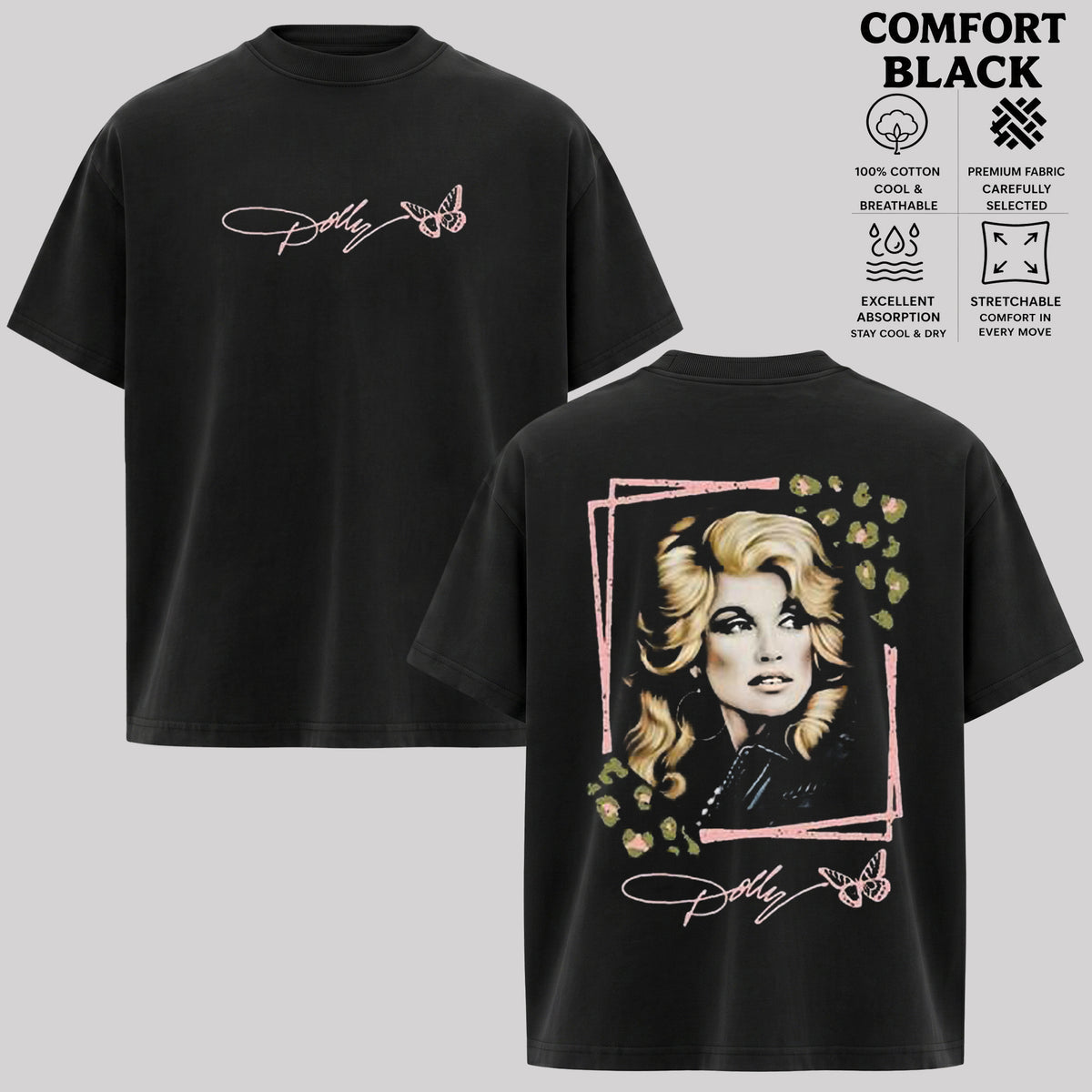 Dolly Parton Retro Graphic T-Shirt & Hoodie