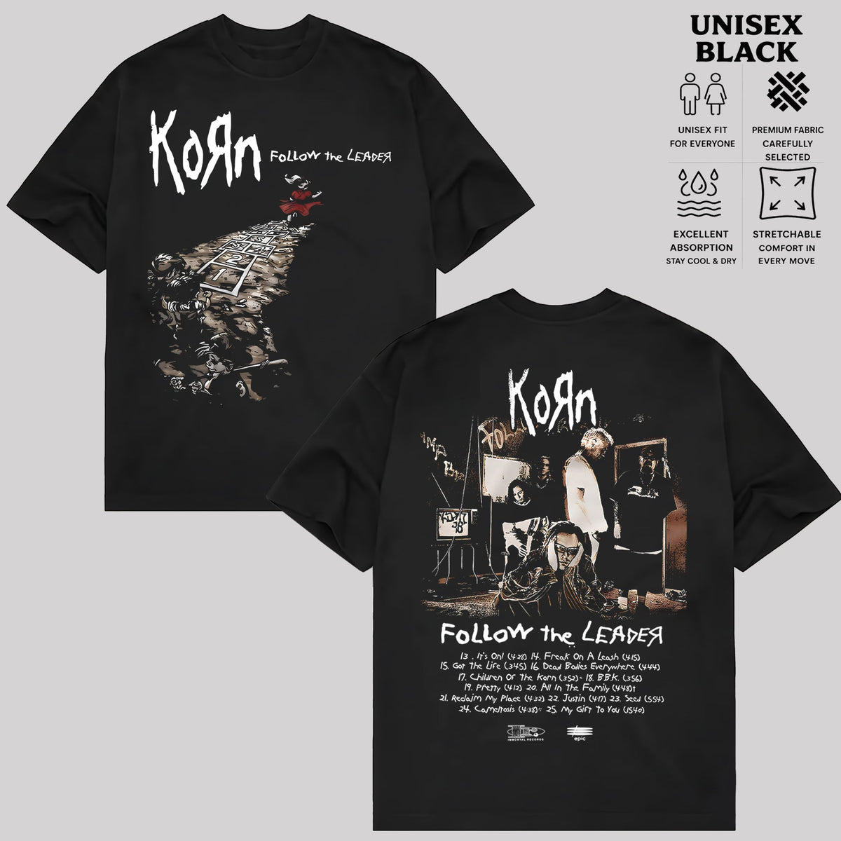 Vintage Korn Follow The Leader Band Shirt & Hoodie