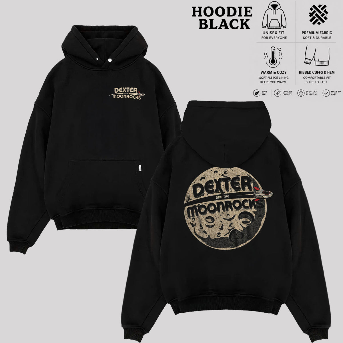 Dexter and The Moonrocks T-Shirt, Vintage Rock Band Shirt & Hoodie