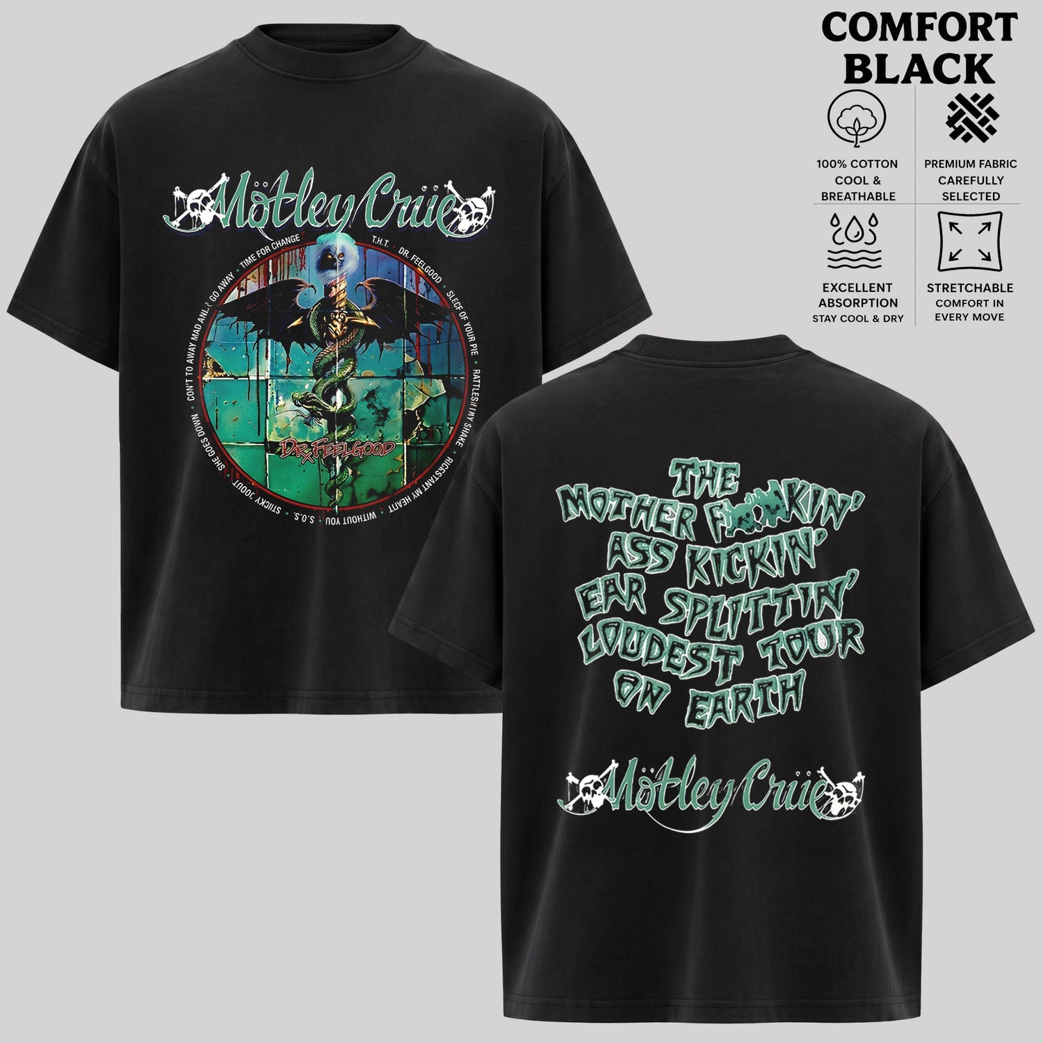 Motley Crue Dr. Feelgood Logo T-shirt  & Hoodie