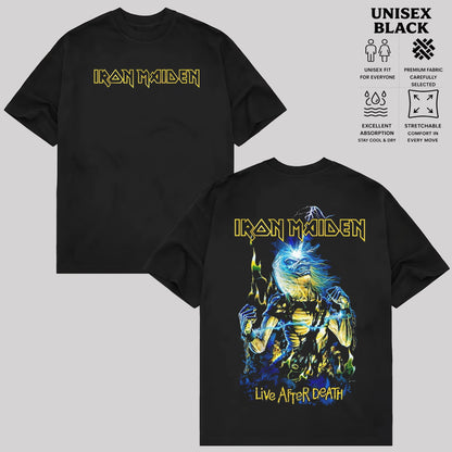 Iron Maiden T-Shirt, Vintage Heavy Metal Band Shirt, Retro Rock Music Graphic Tee