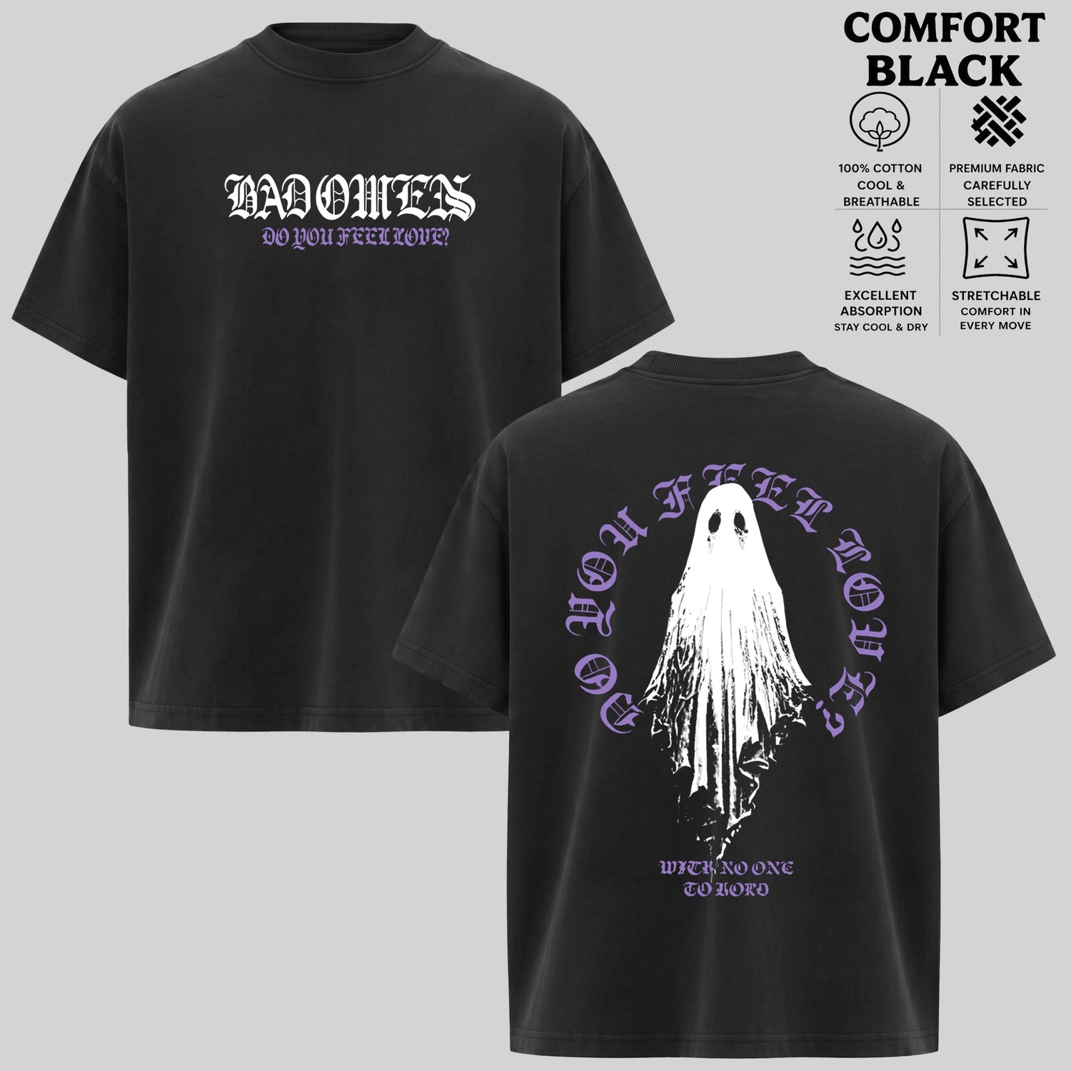 Retro Bad Omens Ghost Do You Feel Love T Shirt & Hoodie