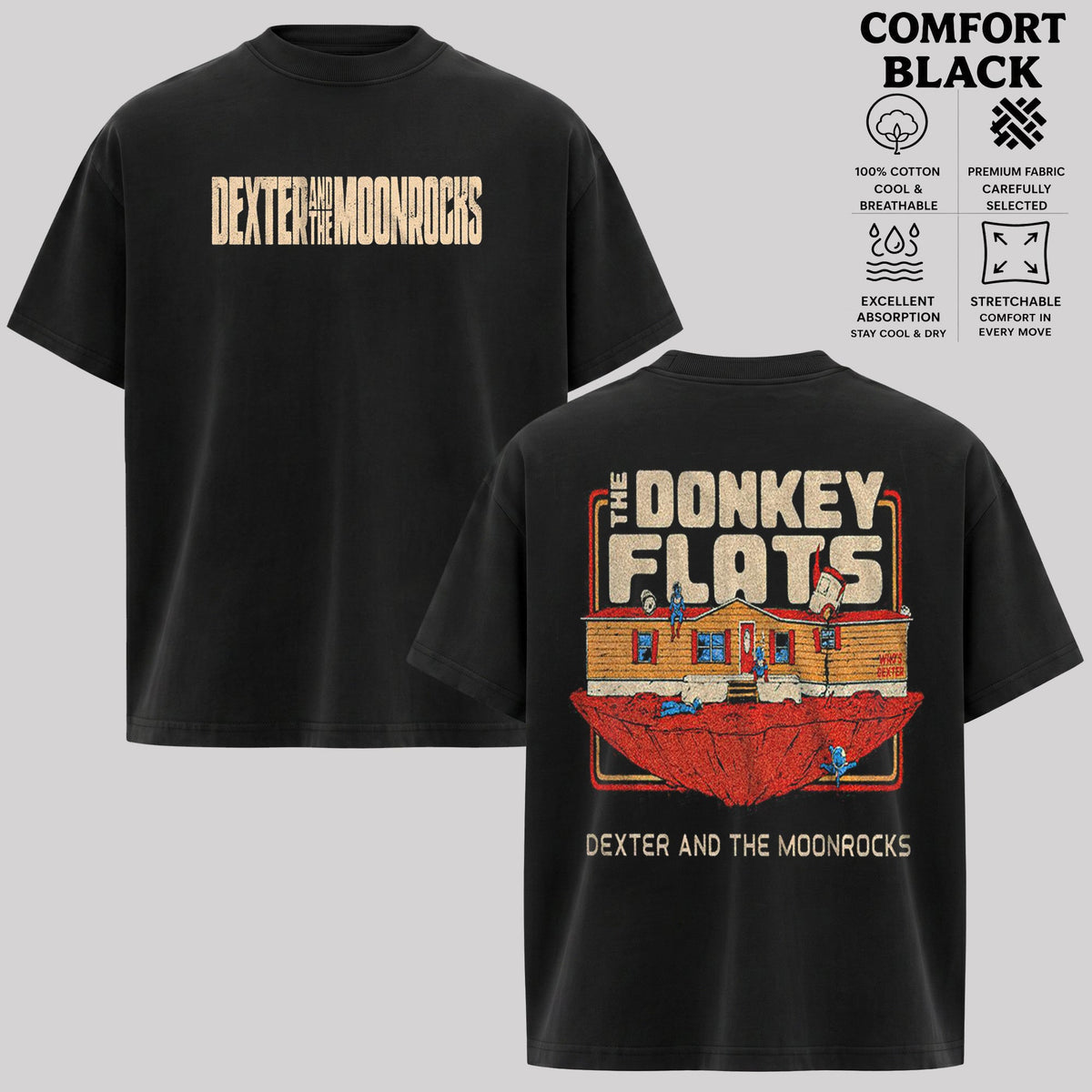 Dexter and The Moonrocks T-Shirt, Vintage Rock Band Shirt & Hoodie