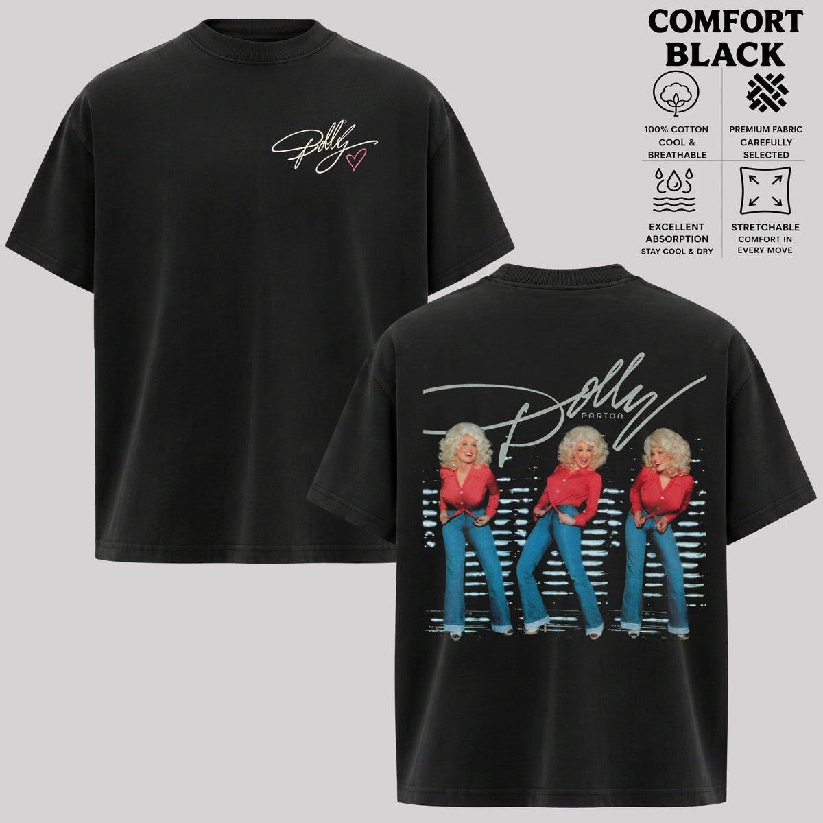 Dolly Parton Retro Graphic T-Shirt & Hoodie