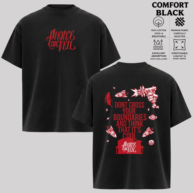 Pierce the Veil Don't Cross Your Boundaries Graphic T-Shirt & Hoodie