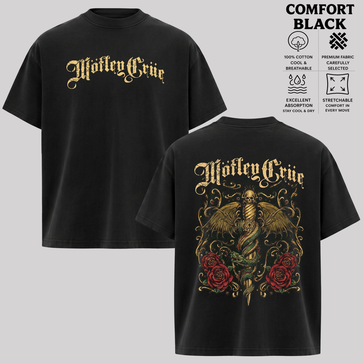 Official Motley Crue Dr Feelgood T-shirt  & Hoodie