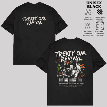 Treaty Oak Revival West Texas Degenerate Tour 2026 North American City Dates Two Sided T-Shirt