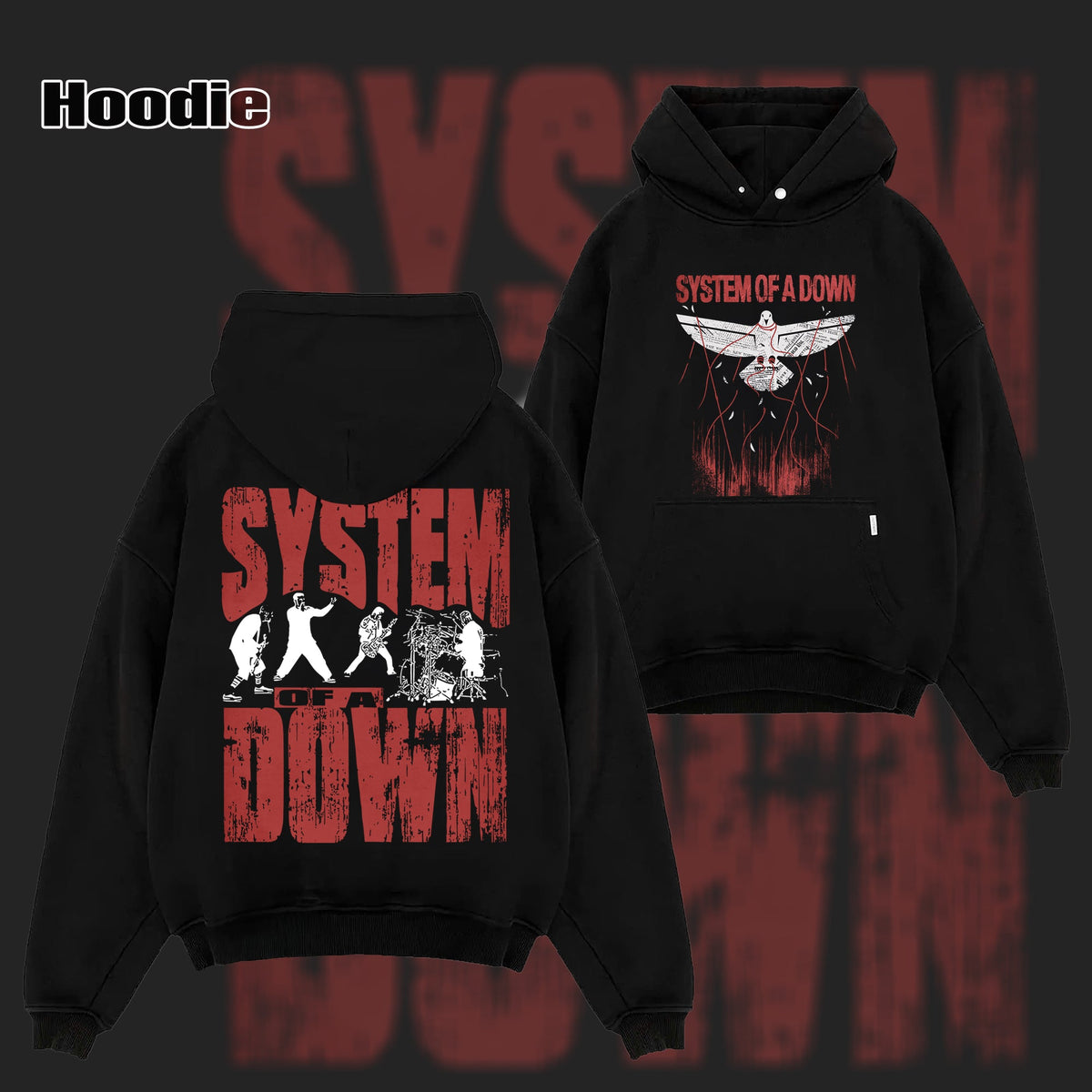 Vintage System of a Down Rock Band Shirt & Hoodie