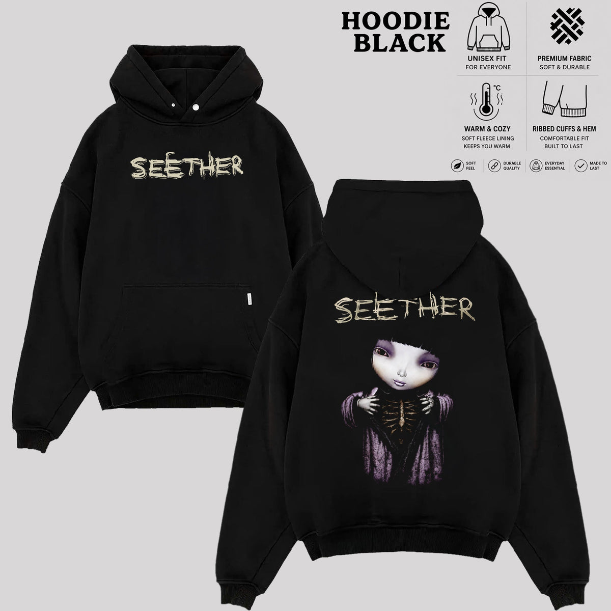 Seether Graphic T-Shirt & Hoodie