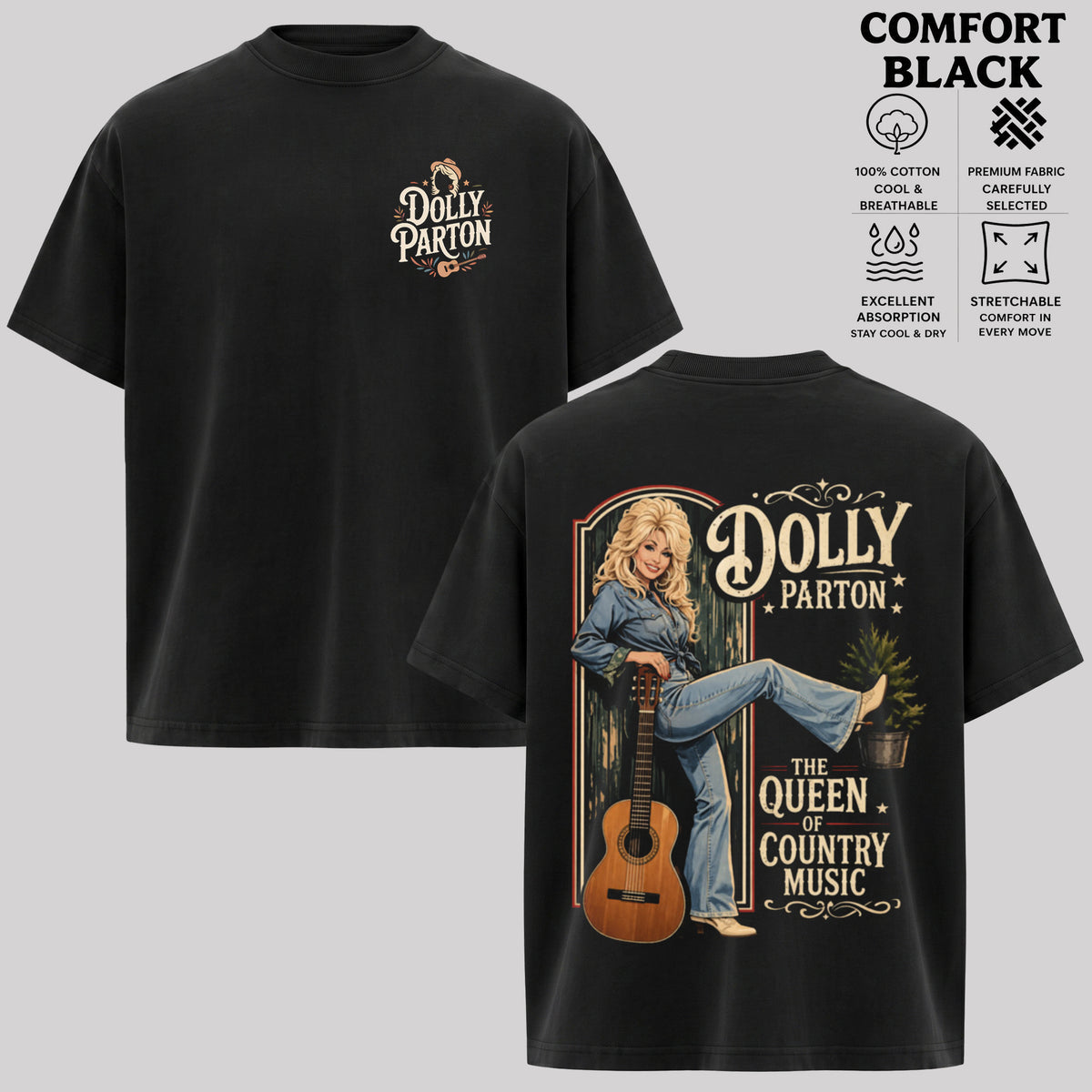 Dolly Parton Retro Graphic T-Shirt & Hoodie