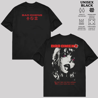 Vintage Rock Band Bad Omens Graphic T-Shirt & Hoodie