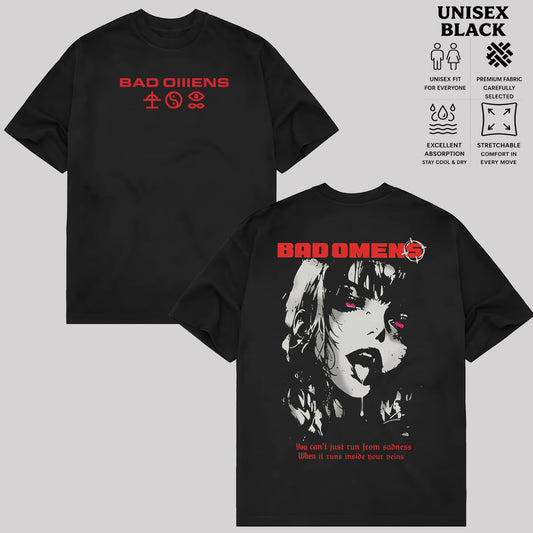 Vintage Rock Band Bad Omens Graphic T-Shirt & Hoodie
