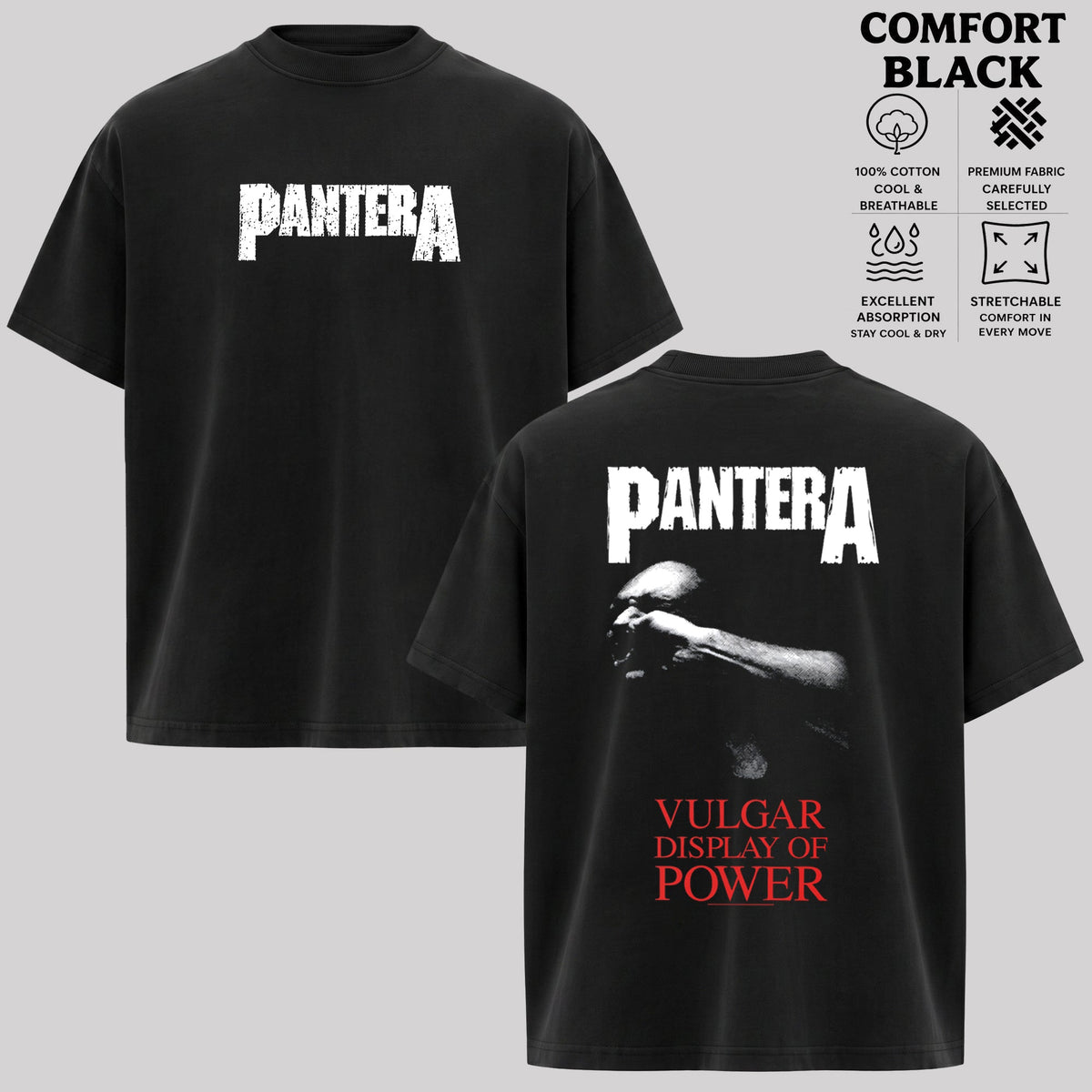Pantera Vulgar Display of Power Graphic T-Shirt & hoodie