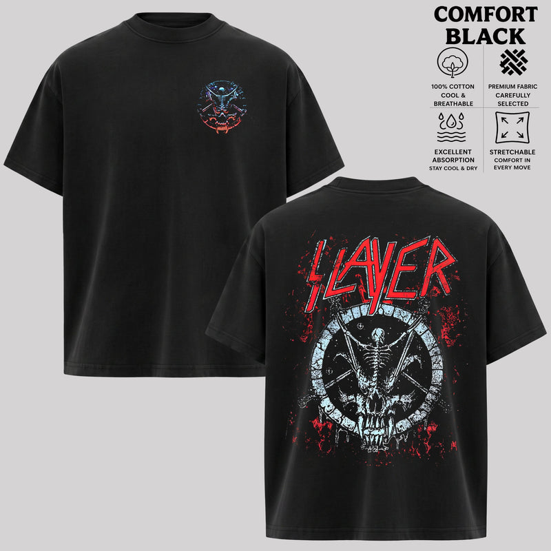 Slayer Skeleton Circle Shirt & Hoodie