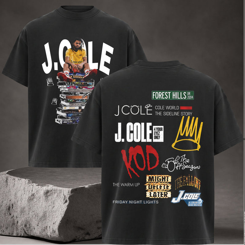 Retro J. Cole "Cole World" Charlotte Hornets Starter Graphic Tee T-Shirt, Hoodie