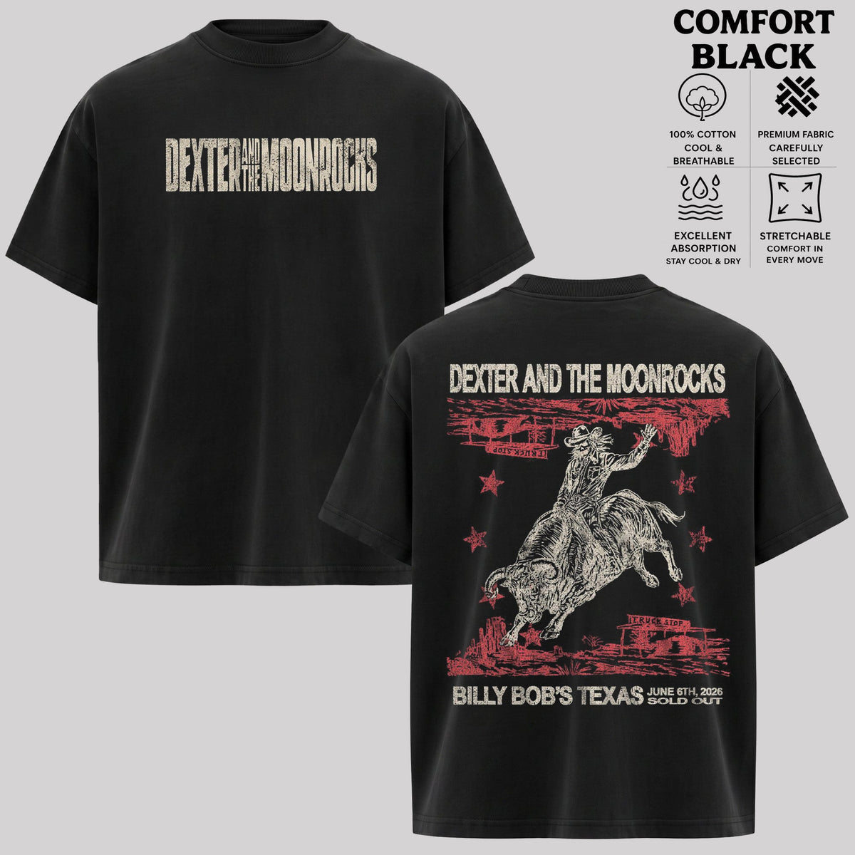 Dexter and The Moonrocks T-Shirt, Vintage Rock Band Shirt & Hoodie