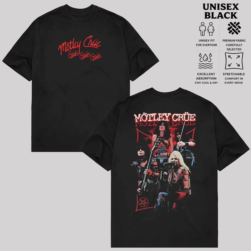 Vintage Motley Crue Live Band T-Shirt & Hoodie