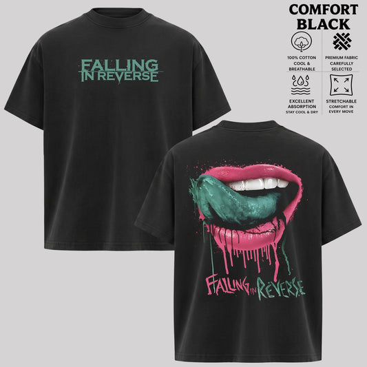 Retro Falling in Reverse Men's Lips tshirt & hoodie