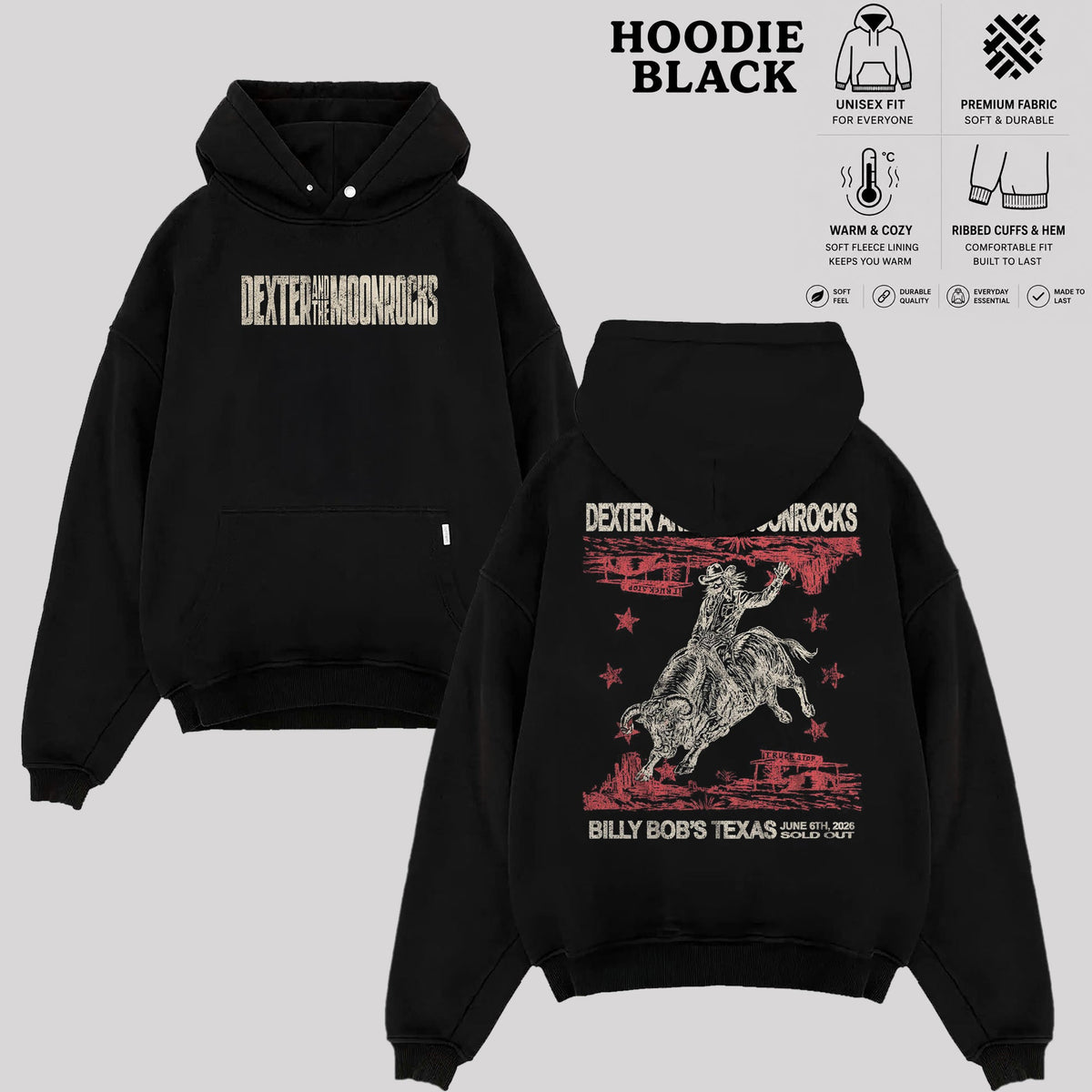Dexter and The Moonrocks T-Shirt, Vintage Rock Band Shirt & Hoodie