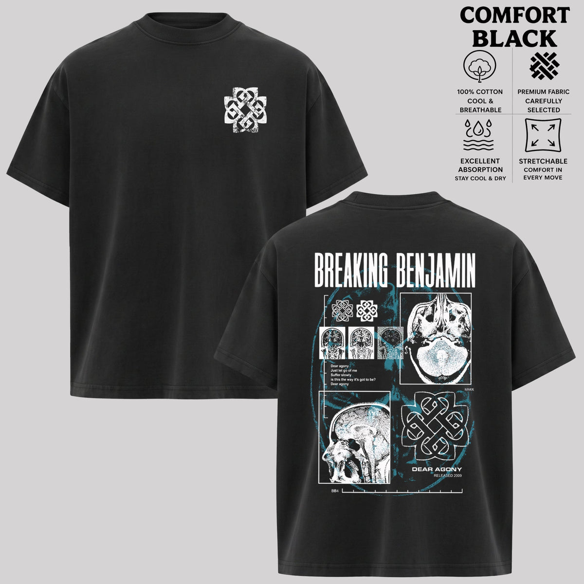 Vintage Breaking Benjamin X-Ray Collage T-Shirt & Hoodie