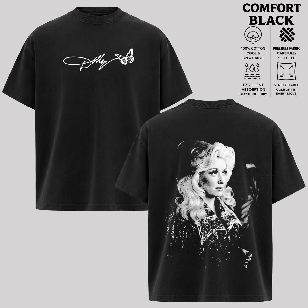 Dolly Parton Retro Graphic T-Shirt & Hoodie