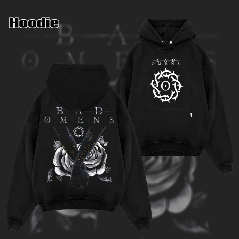 Retro Bad Omens Merch Bad Omens American Metalcore Band T Shirt & Hoodie