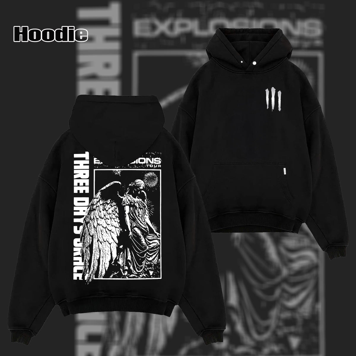 Three Days Grace Explosions Tour Tshirt & hoodie