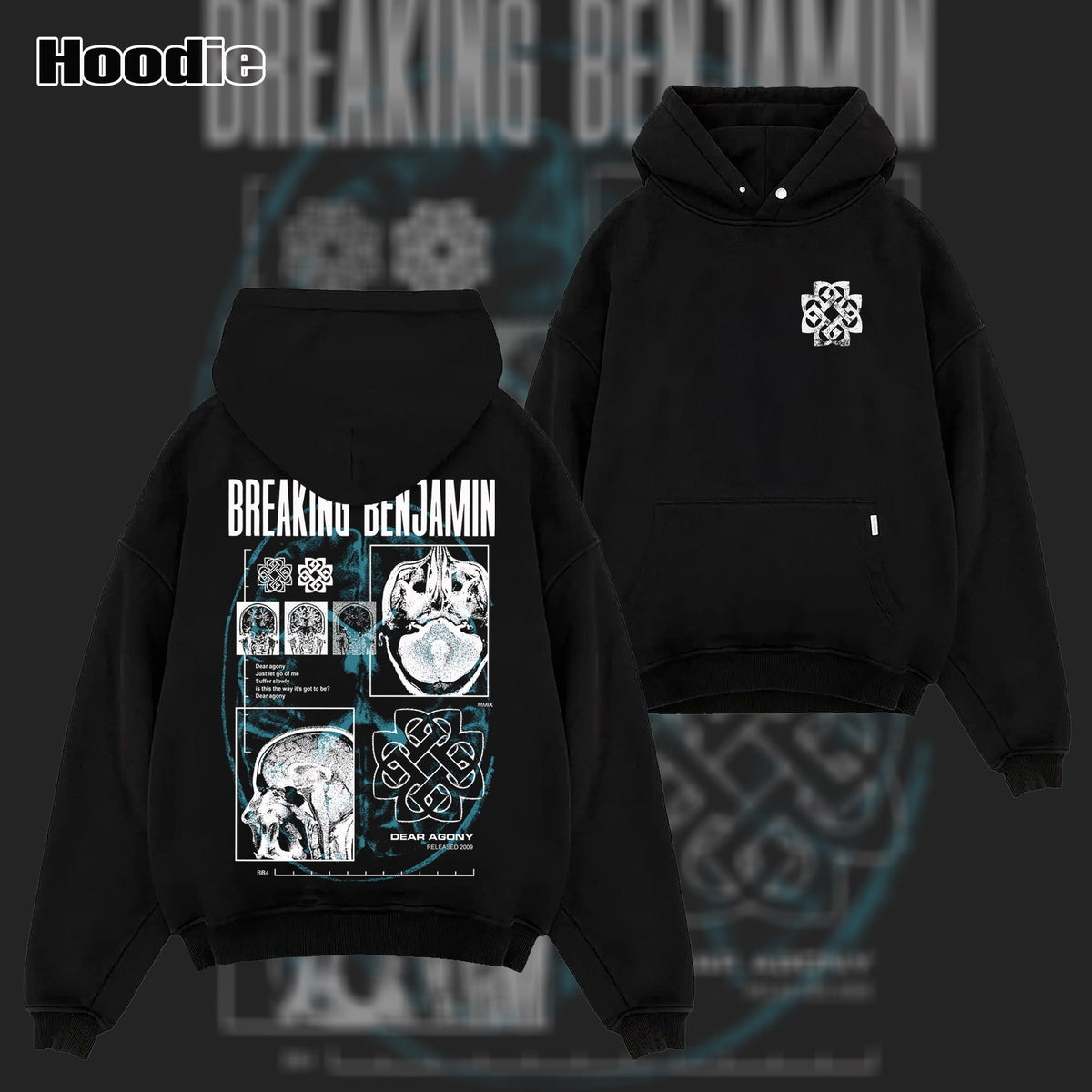 Vintage Breaking Benjamin X-Ray Collage T-Shirt & Hoodie
