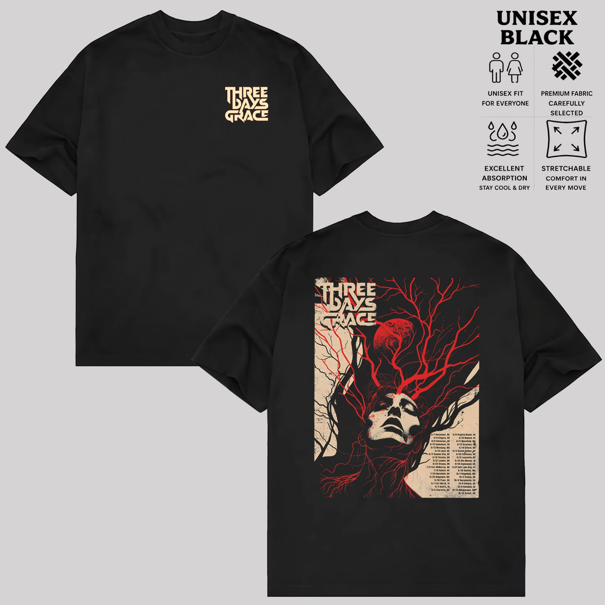 Three Days Grace Alienation Tour Tshirt & hoodie
